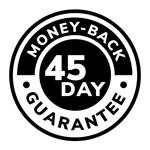 45 day money-back guarantee logo. Stark's Vacuums serving Portland OR and Vancouver WA provides a 45 day money-back guarantee.