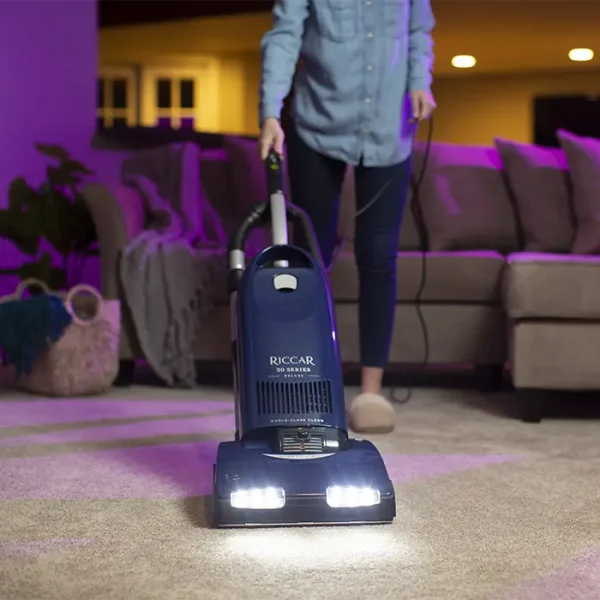 Using a Riccar 30 Series Deluxe Vacuum to clean home