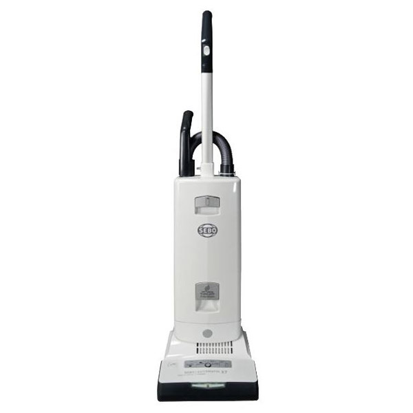 Sebo X7 Premium White upright vacuum. Affordable upright vacuums at Stark's serving Portland OR & Vancouver WA.