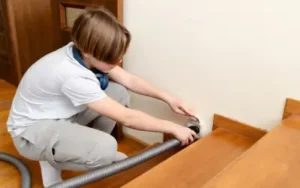 teenager uses central vacuum system in vancouver wa home