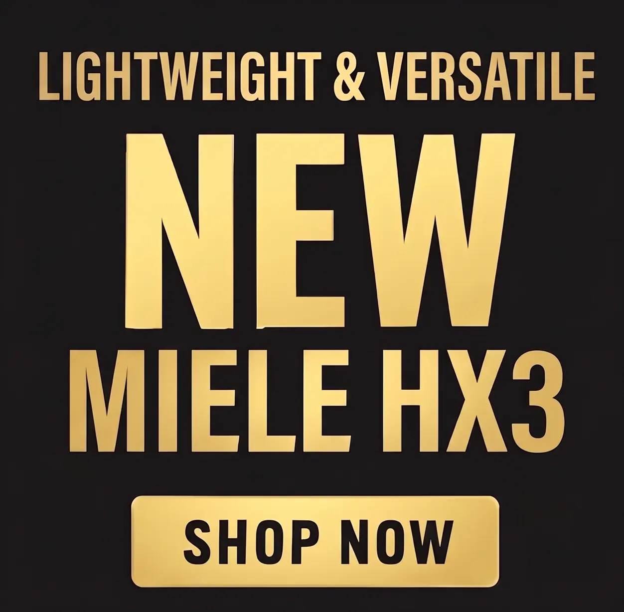 The new Miele HX3 is lightweight and versatile, available now at Stark's Vacuums!